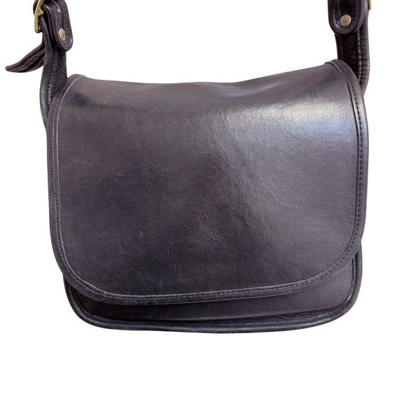 Coach vintage New York City black leather shoulder bag - Picture 1 of 10